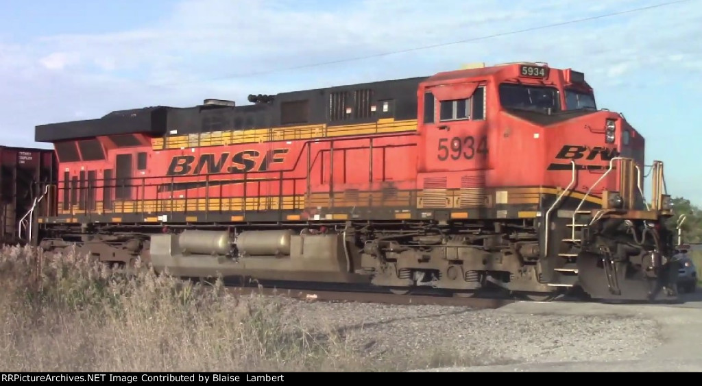 BNSF coal train DPU